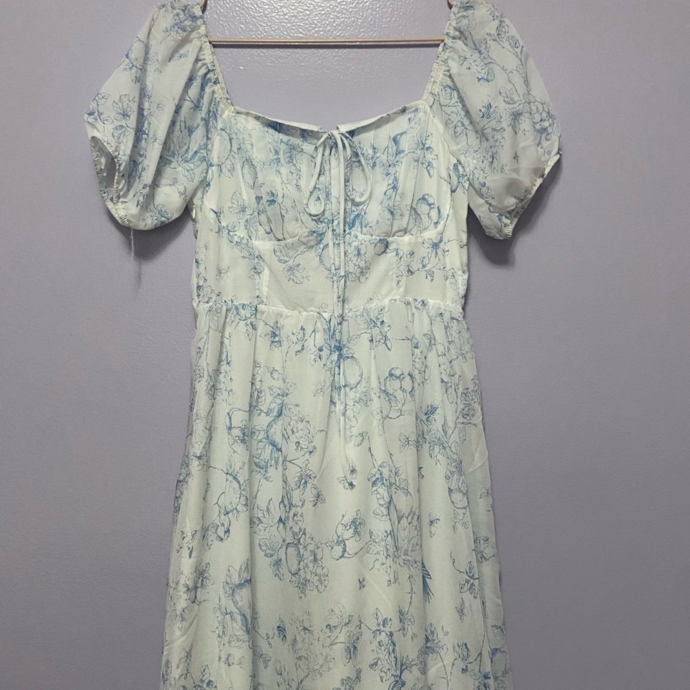 Dreamy Cottagecore Fairy Puff Sleeve Dress